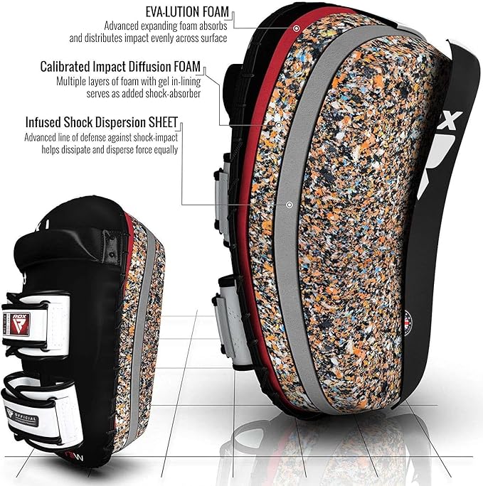 RDX Thai Pads black/white