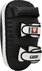 RDX Thai Pads - Maya Hide Leather, Tri-Layer Padding (Black/White)