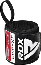 RDX WR11 Gym Wrist Wraps - Heavy-Duty Cotton, Extra-Wide, One Size (Black/Red)