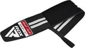 RDX WR11 Gym Wrist Wraps – Heavy-Duty Cotton, Extra-Wide Design, Adjustable Quick-EZ Closure, 25% Stretchability, One Size black/white