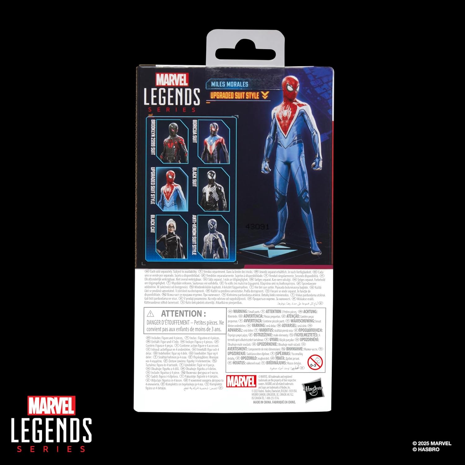 Hasbro Spider-Man Marvel Legends Series Gamerverse Miles Morales Upgraded Suit Style Action Figure