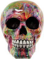 Puckator Rainbow Marble Effect Skull Ornament