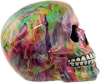 Puckator Rainbow Marble Effect Skull Ornament
