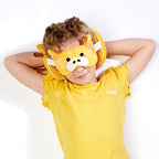 Puckator Relaxeazzz Giraffe Round Plush Travel Pillow & Eye Mask