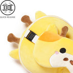 Puckator Relaxeazzz Giraffe Round Plush Travel Pillow & Eye Mask