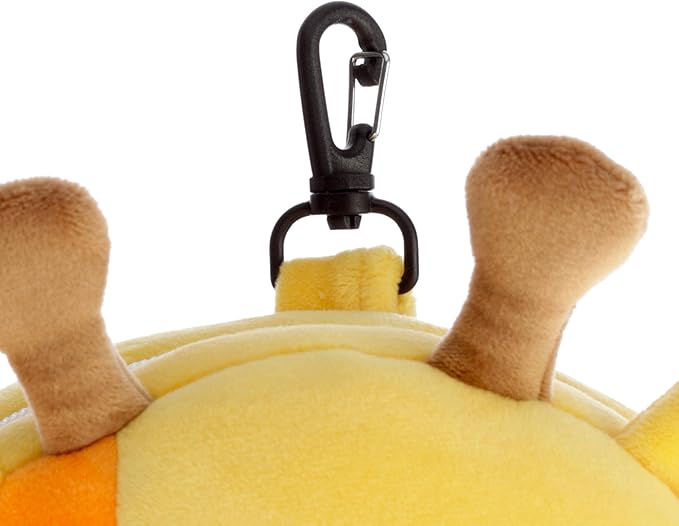 Puckator Relaxeazzz Giraffe Round Plush Travel Pillow & Eye Mask