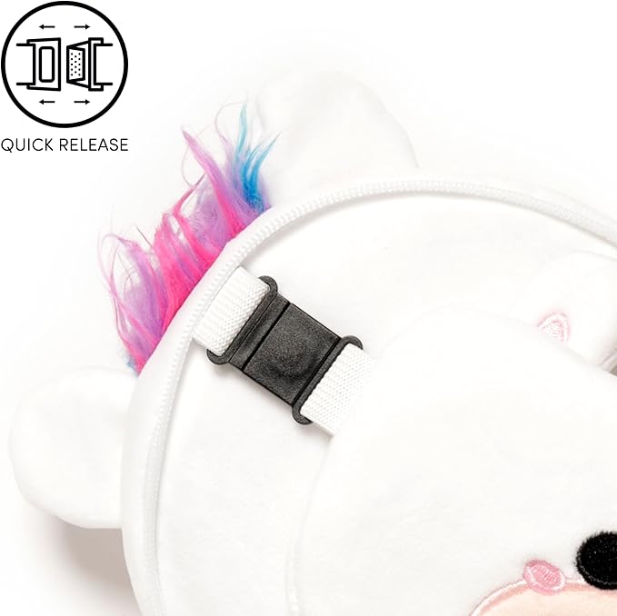 Puckator Relaxeazzz Unicorn Round Plush Travel Pillow & Eye Mask