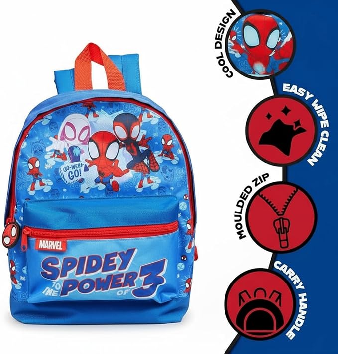 William Lamb Marvel Spidey and His Amazing Friends Kids Backpack Spidey Power of 3