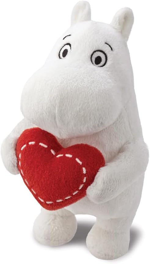 Aurora Moomin Standing with Heart 6.5In Soft Toy