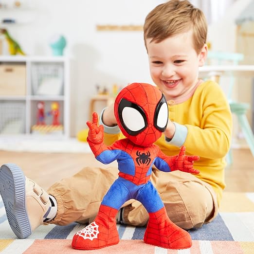 Spidey and his Amazing Friends Marvel Dance 'N Crawl Spidey Interactive Plush Toy with Sounds
