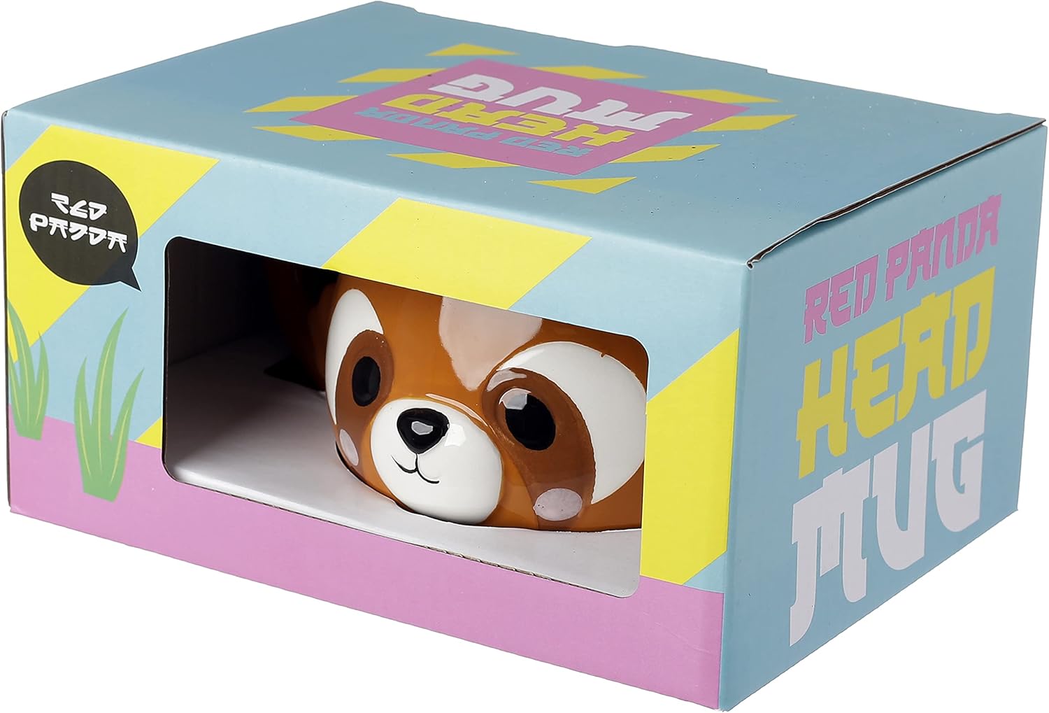 Puckator Adoramals Red Panda Head Ceramic Shaped Mug