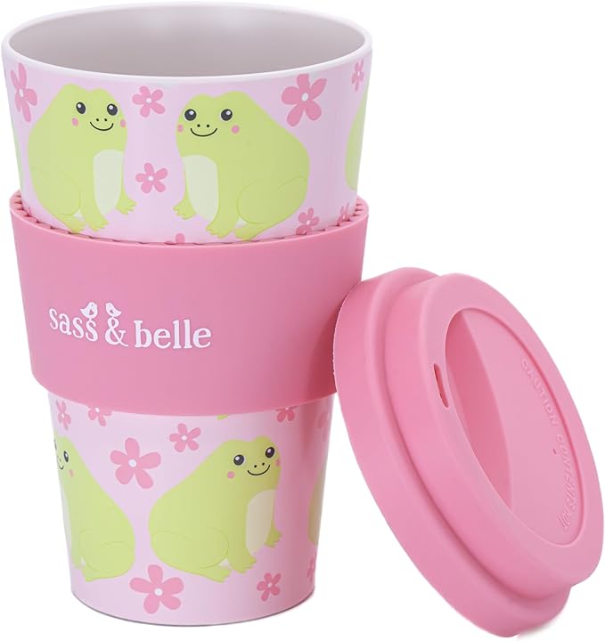 Sass & Belle Frog Travel Coffee Cup