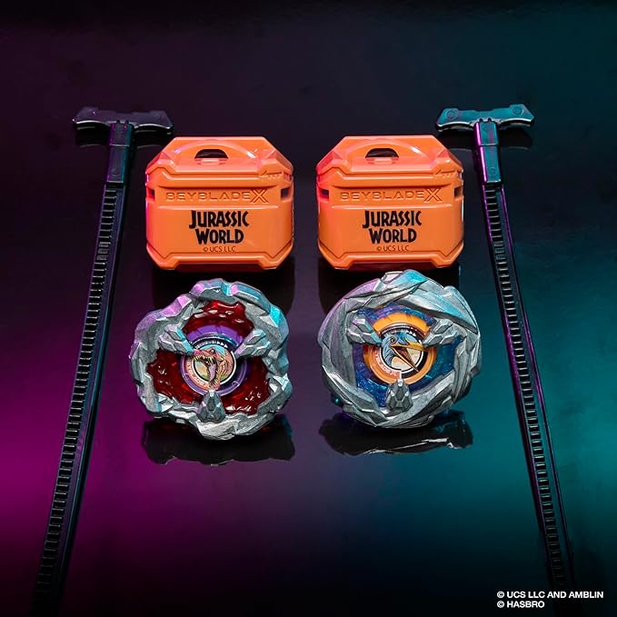 Beyblade X Jurassic World Collab Spinosaurus vs Quetzalcoatlus Multipack Set