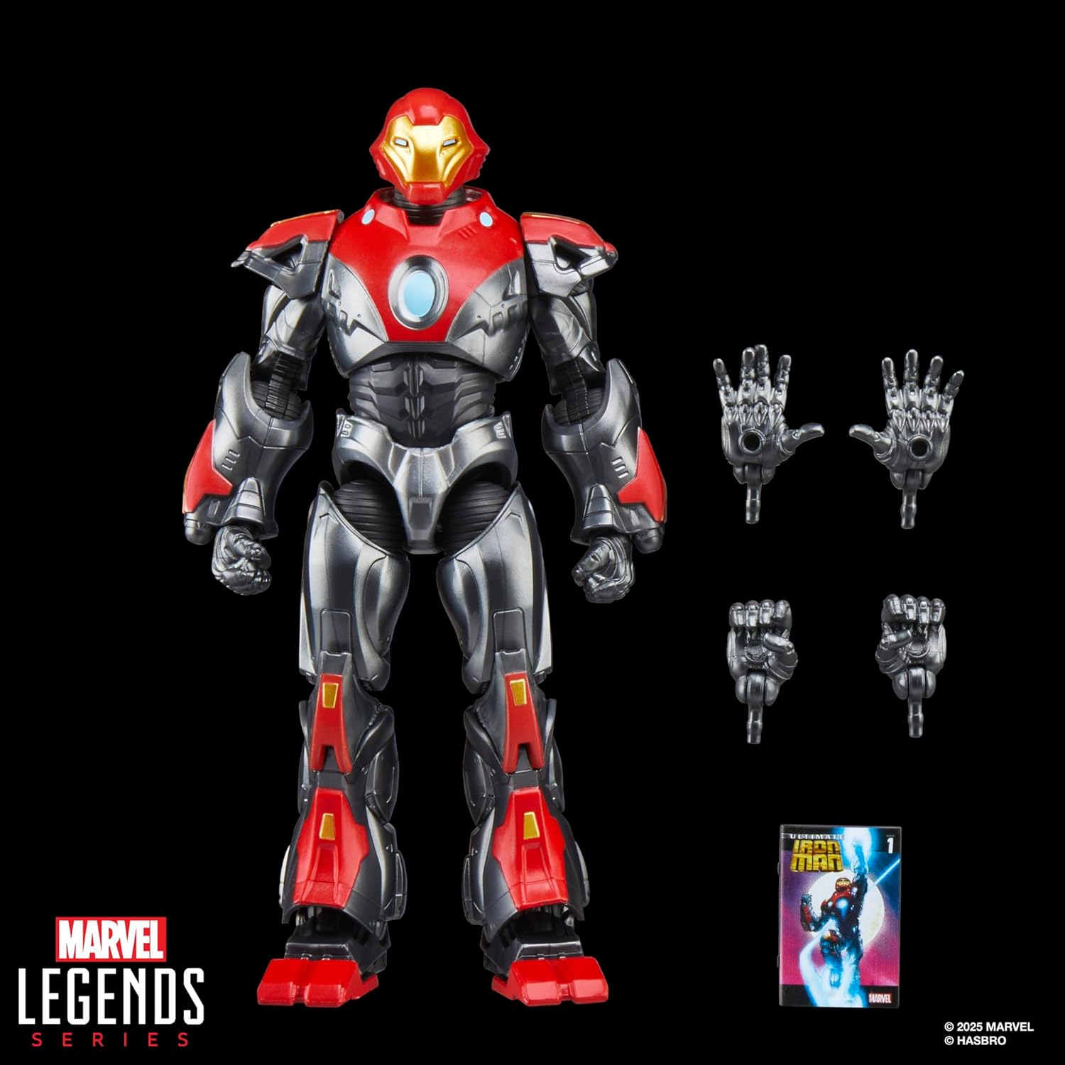 Marvel Legends Series Ultimate Iron Man Action Figure, Red and Gold
