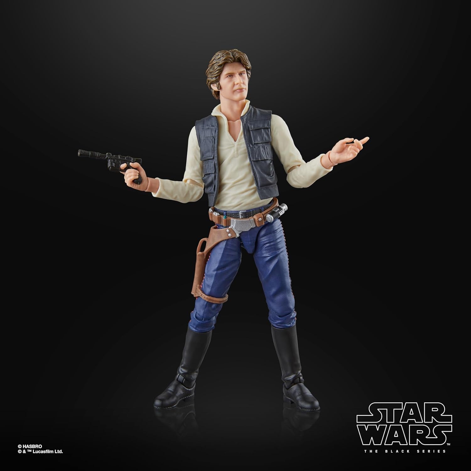 Hasbro Star Wars The Black Series Han Solo, A New Hope Premium Collectible 15-cm Action Figure