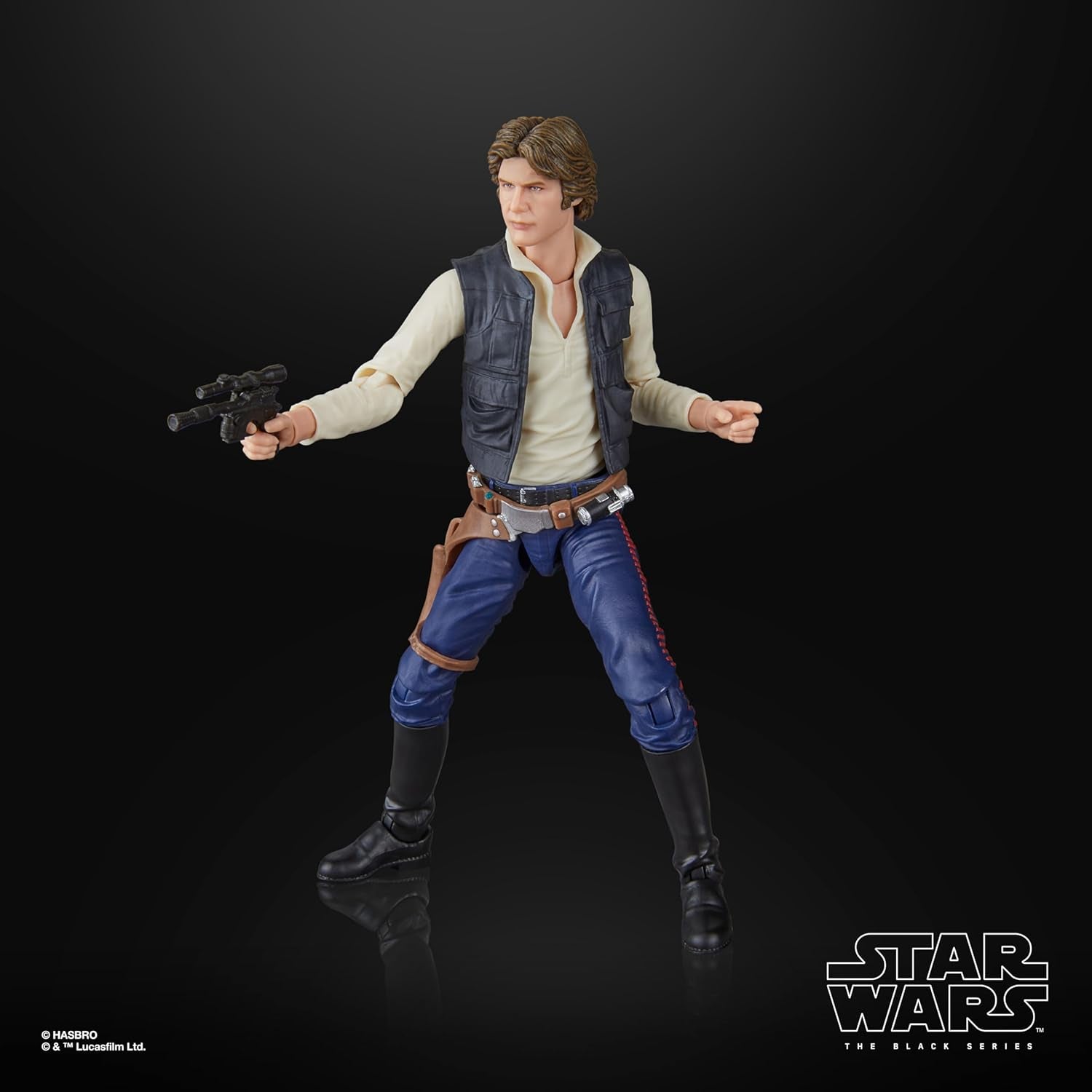 Hasbro Star Wars The Black Series Han Solo, A New Hope Premium Collectible 15-cm Action Figure