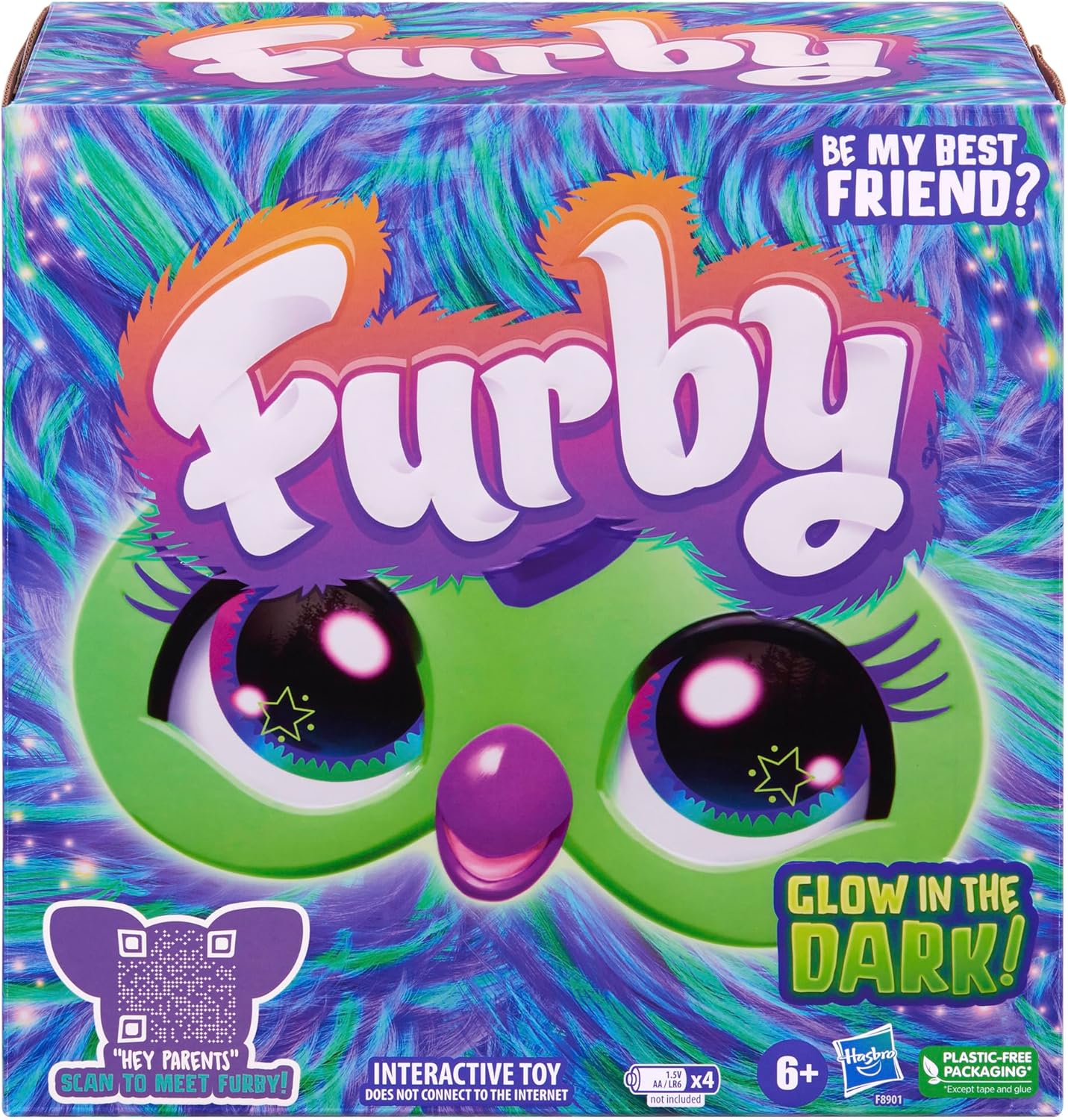 Hasbro Furby Galaxy Glow in the Dark Interactive Plush Toy