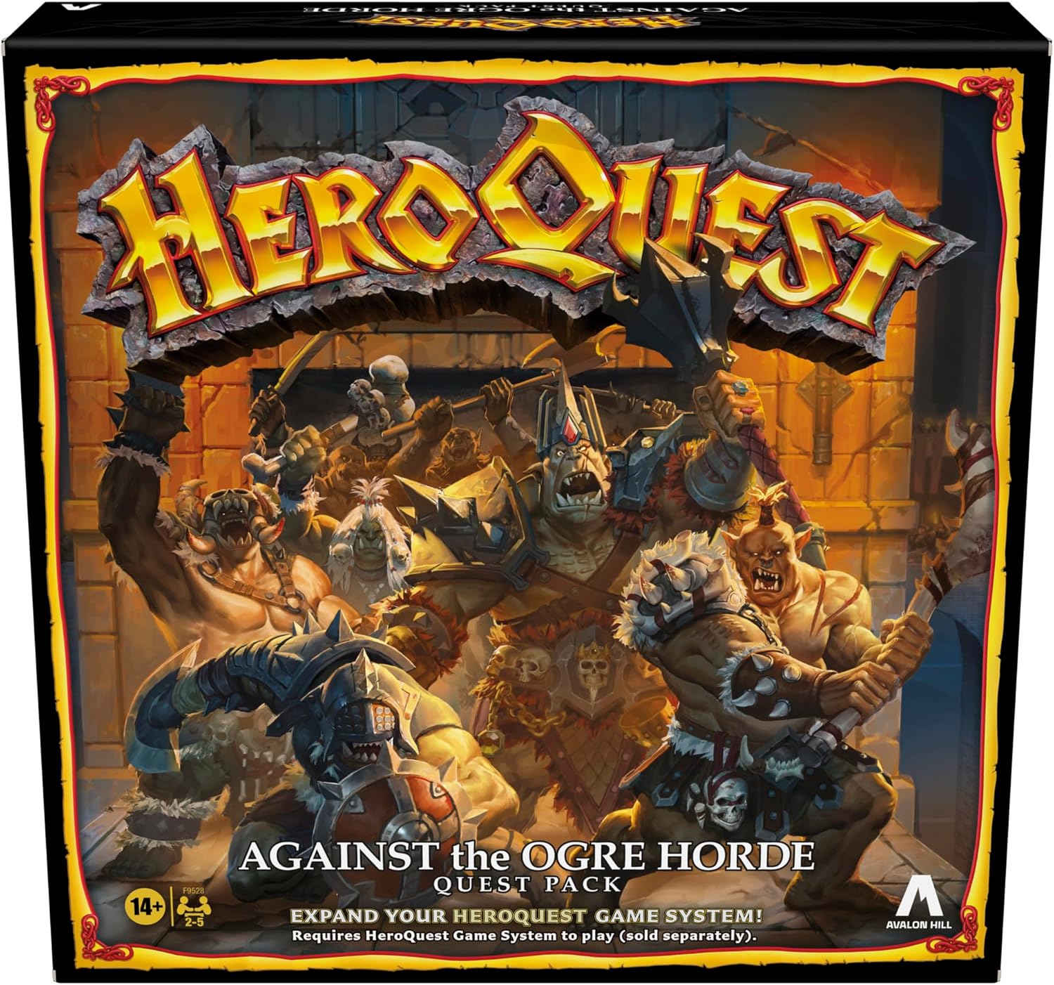Avalon Hill Heroquest Against the Ogre Horde Quest Pack