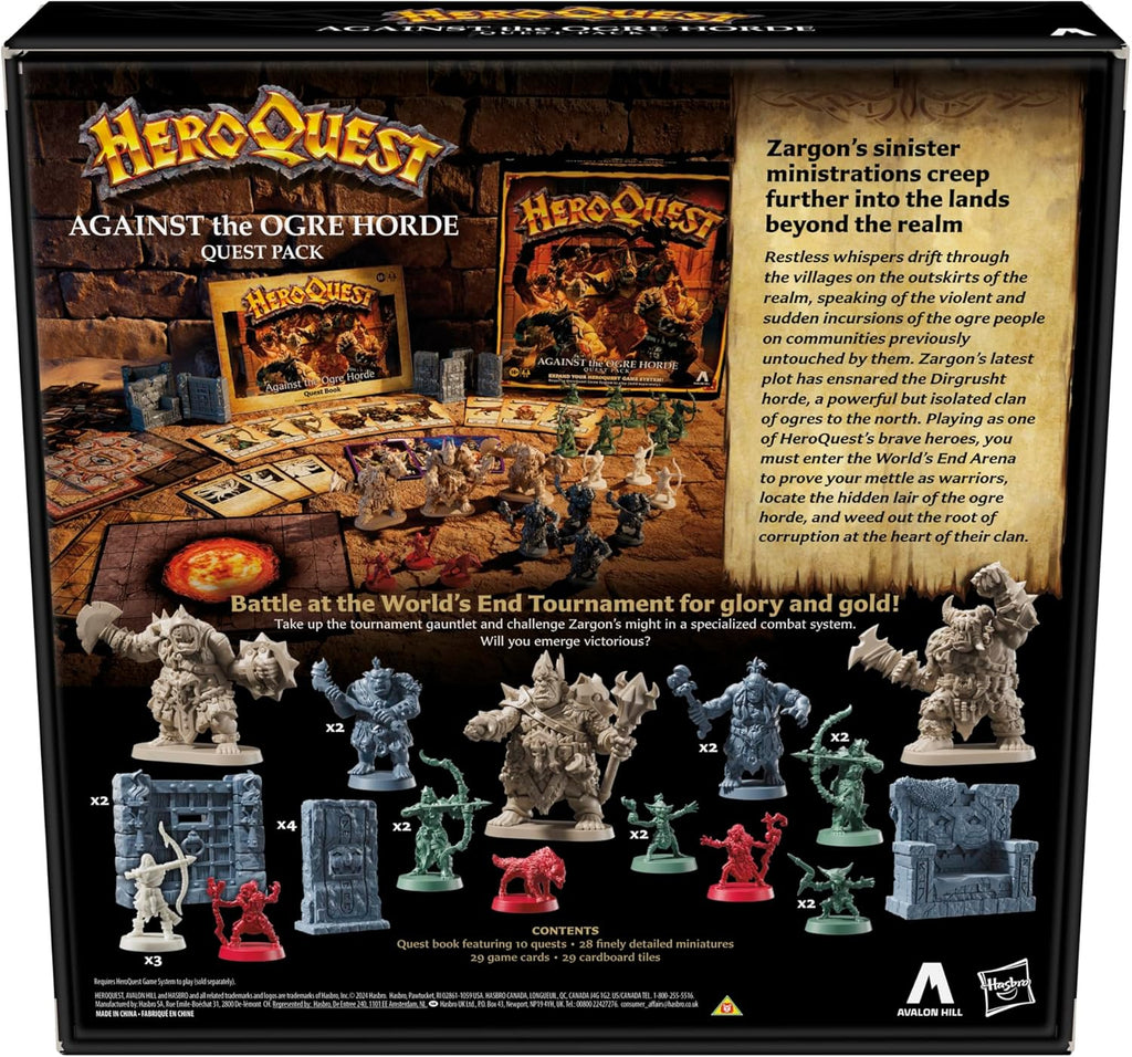 Avalon Hill Heroquest Against the Ogre Horde Quest Pack