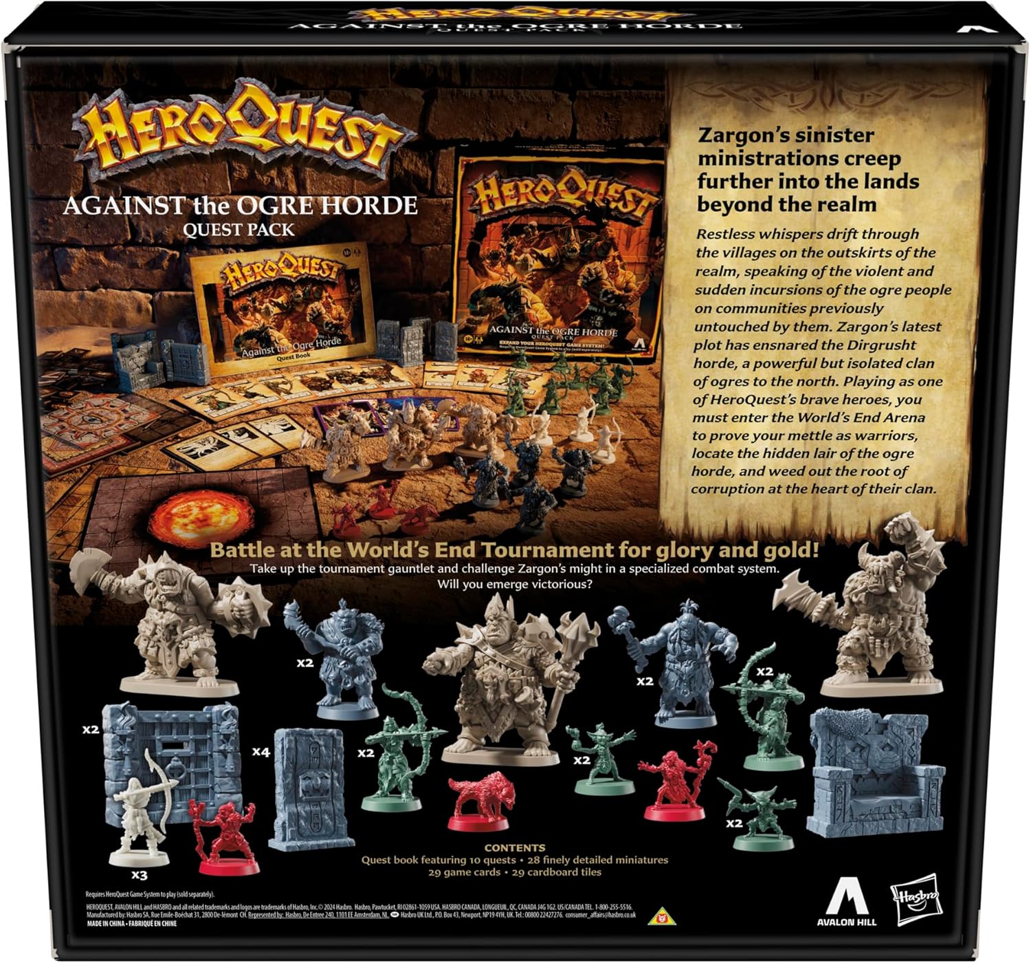 Avalon Hill Heroquest Against the Ogre Horde Quest Pack