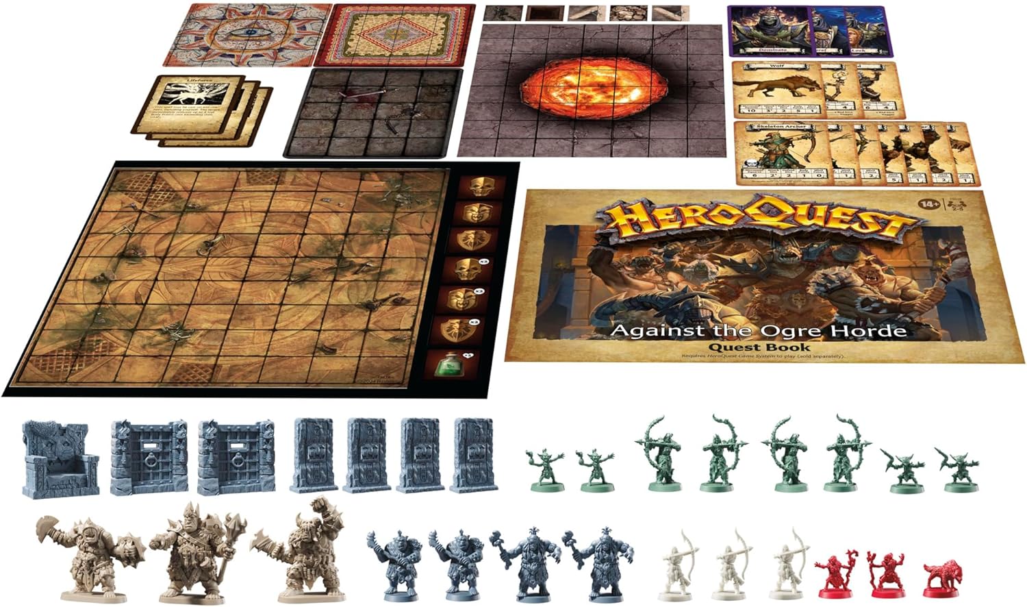 Avalon Hill Heroquest Against the Ogre Horde Quest Pack