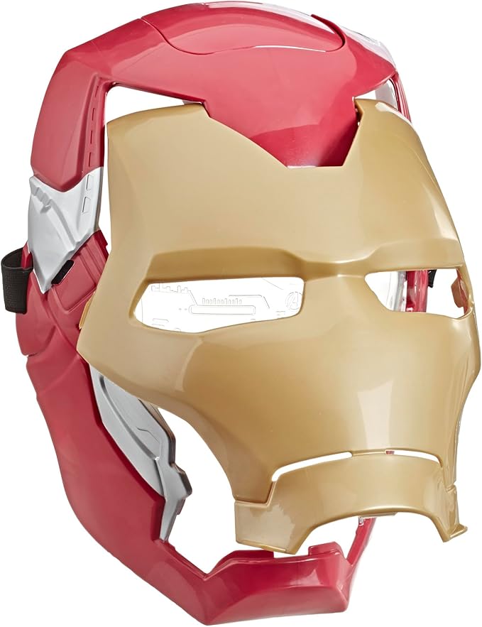 Hasbro Marvel Avengers Iron Man Flip FX Mask with Flip-Activated Light Effects for Costume and Role-Play Dress Up