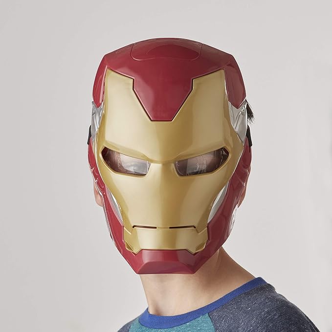 Hasbro Marvel Avengers Iron Man Flip FX Mask with Flip-Activated Light Effects for Costume and Role-Play Dress Up