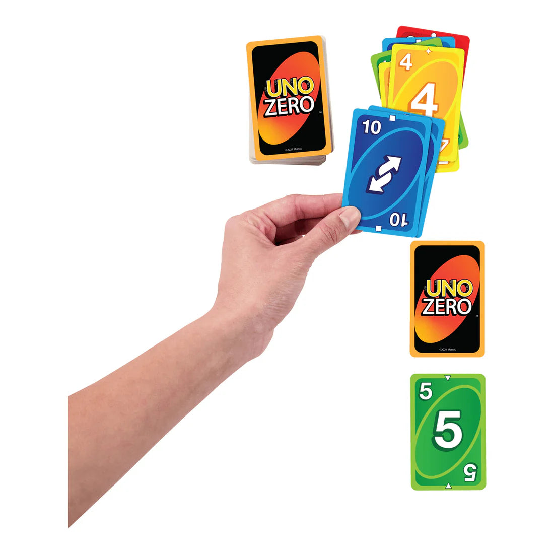 Mattel Uno Zero Card Game, includes deck and scorecard