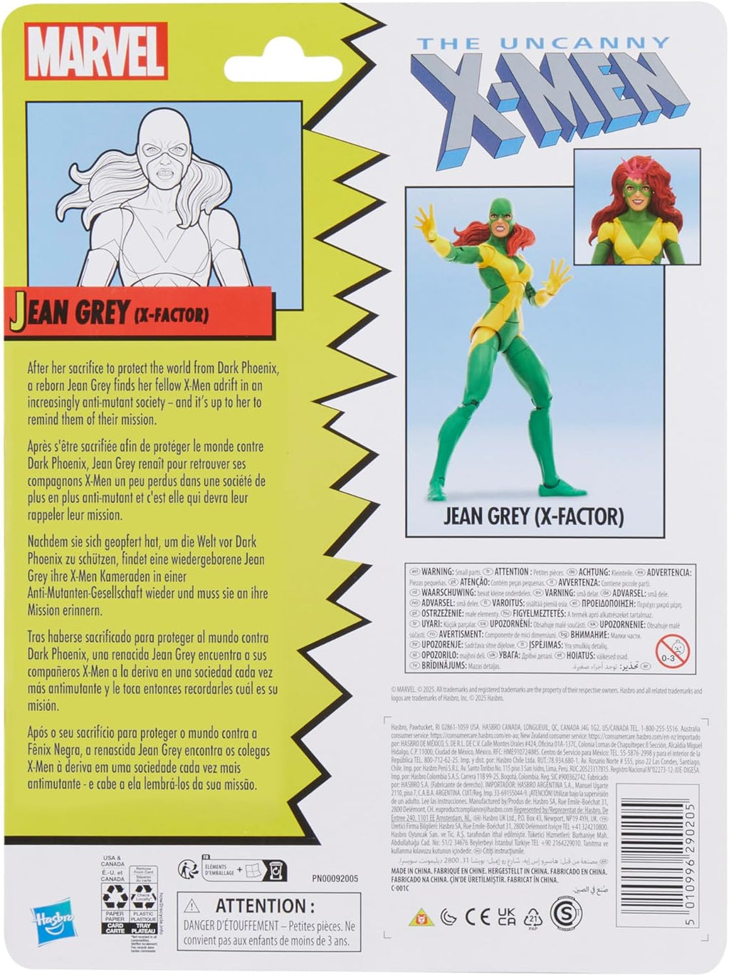 Hasbro Marvel Legends Series Jean Grey (X-Factor), Marvel Comics Collectible 15-cm Action Figure
