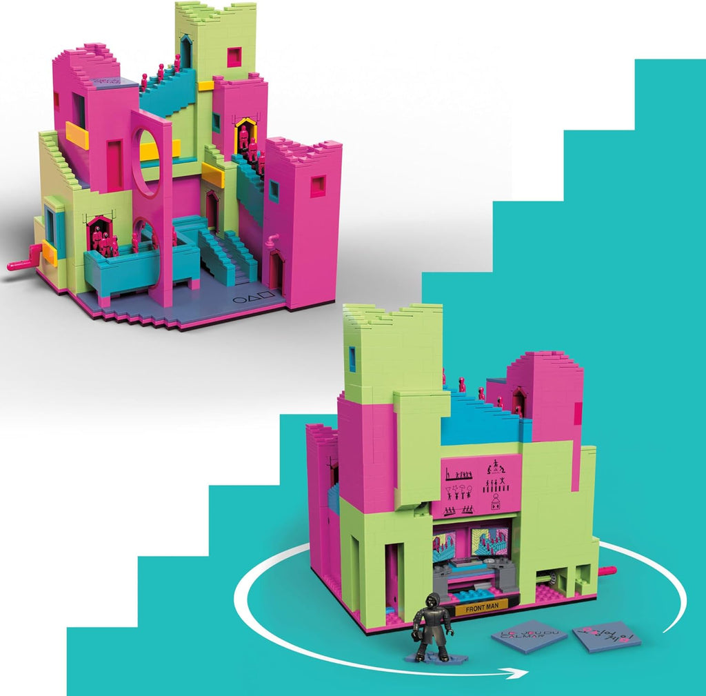 MEGA Squid Game Action Figure Building Toy The Staircase with 1707 Pieces, Motion and Poseable Figure, for Collectors