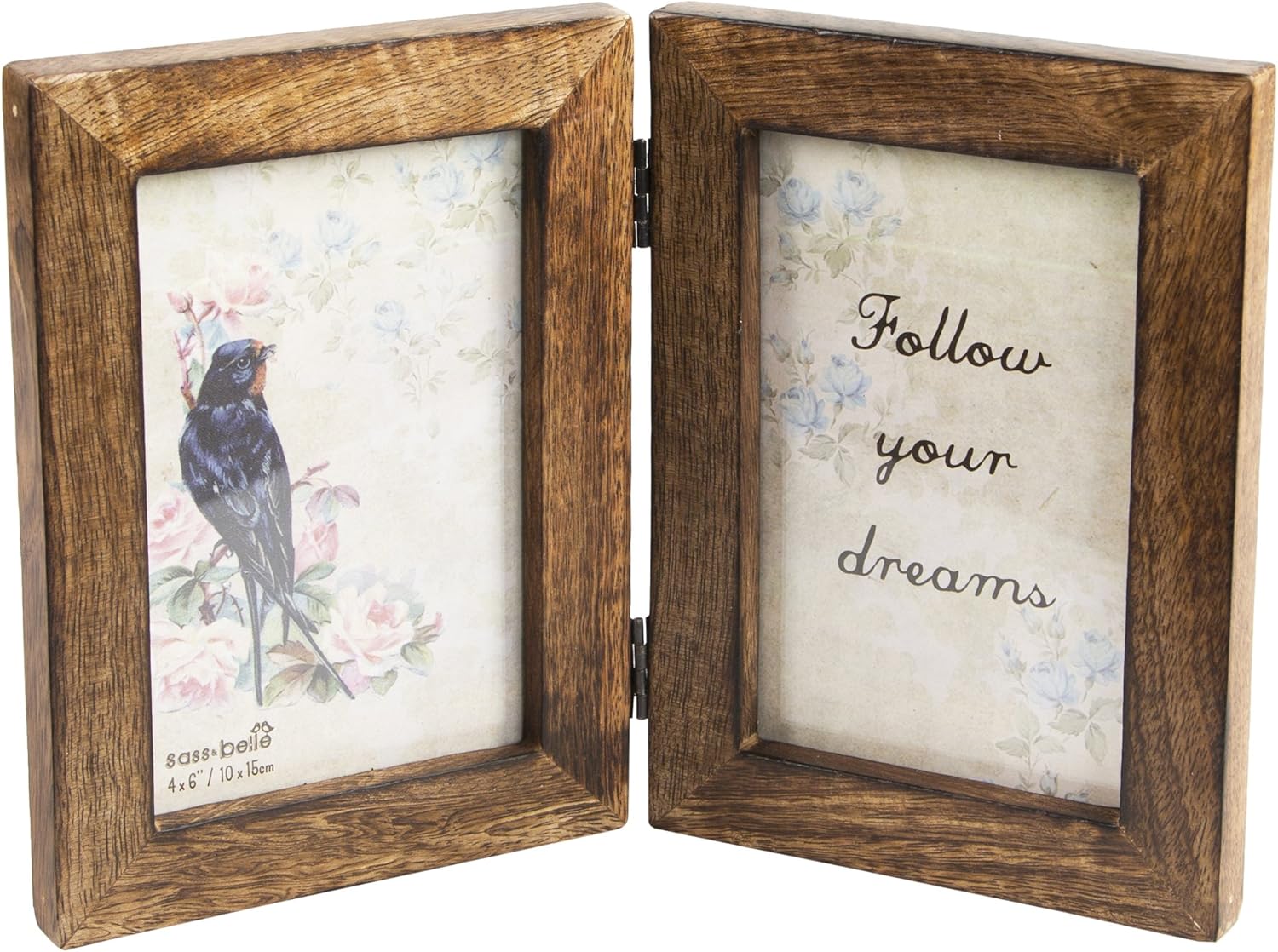 Sass & Belle Double Mango Wood Photo Frame