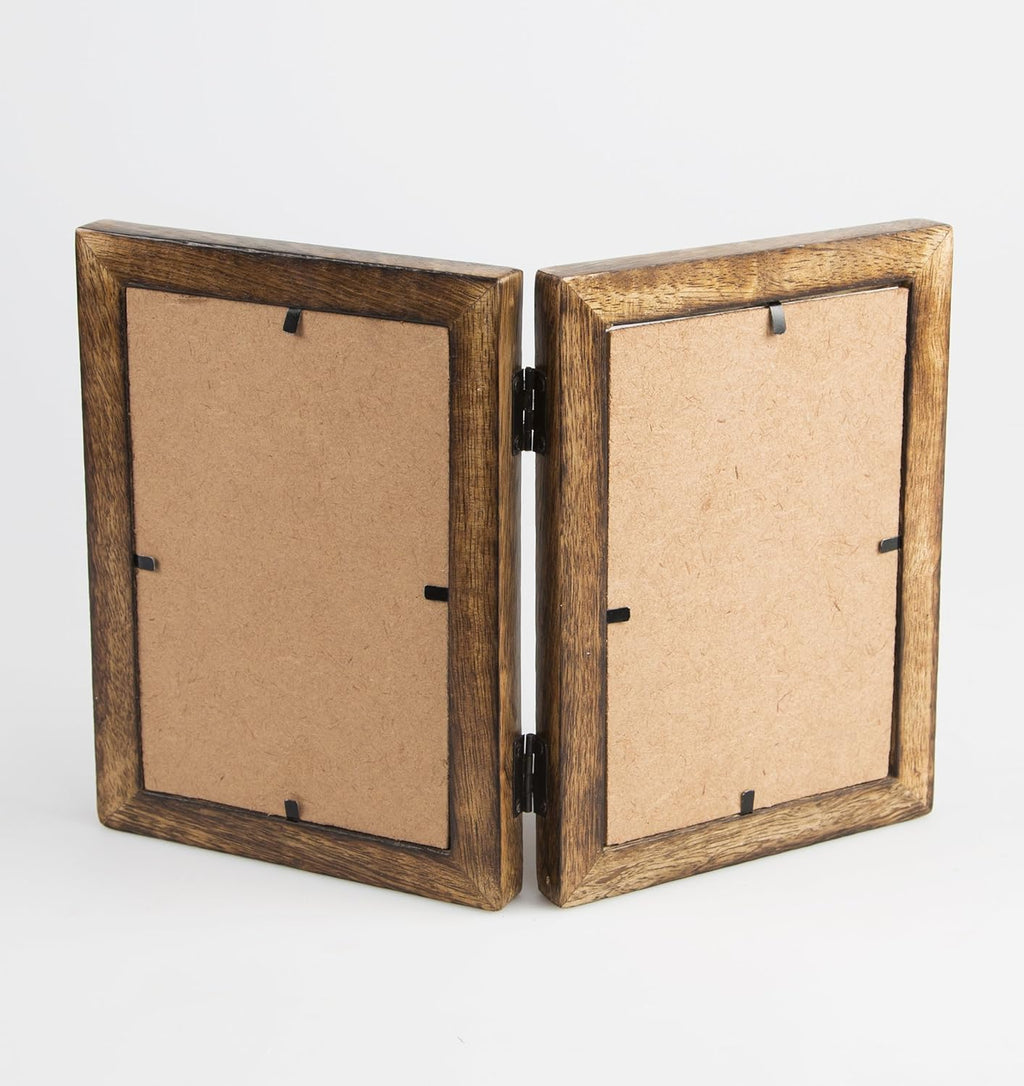 Sass & Belle Double Mango Wood Photo Frame