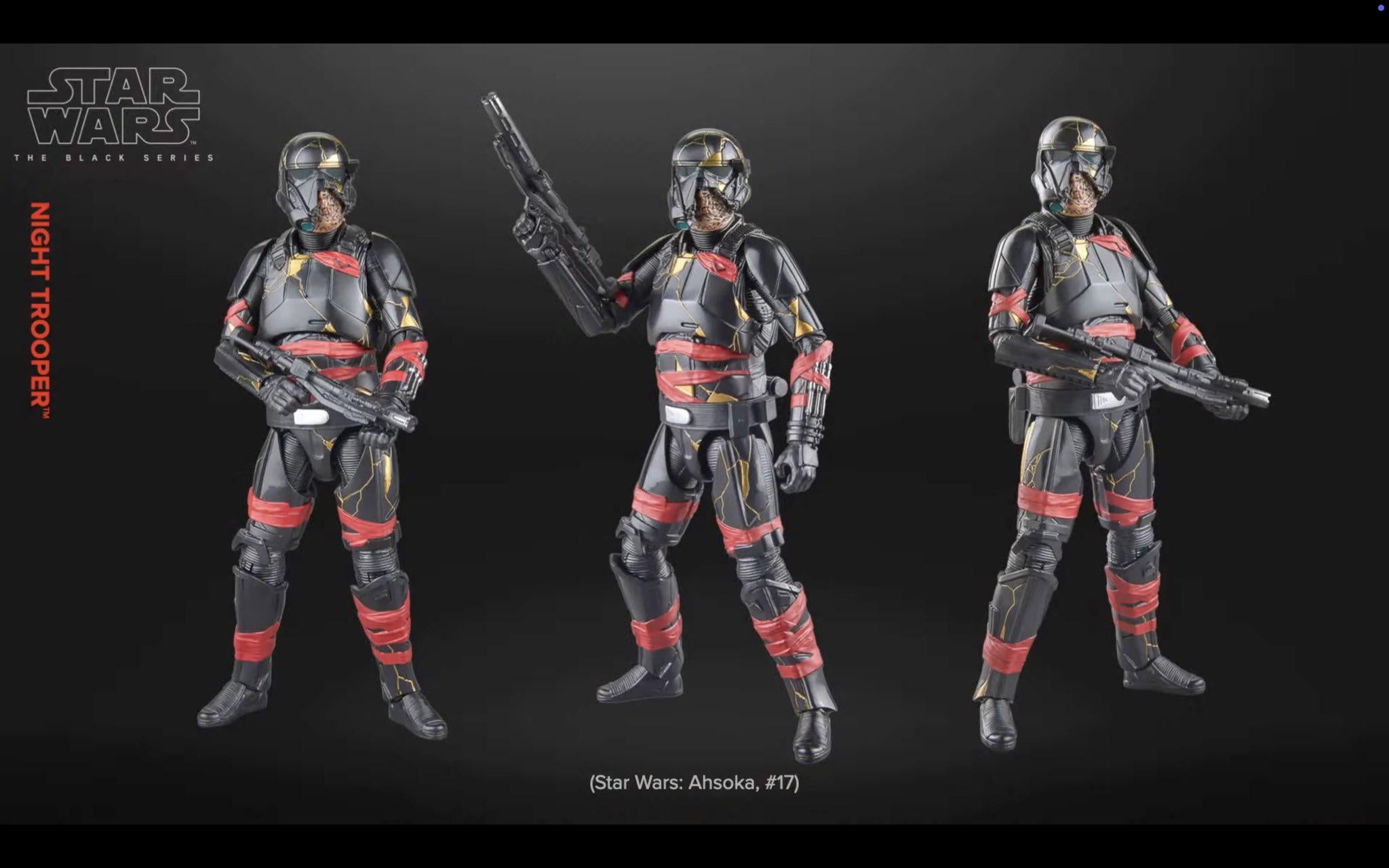 Hasbro Star Wars The Black Series Night Trooper, Ahsoka Premium Collectible 15-cm Action Figure