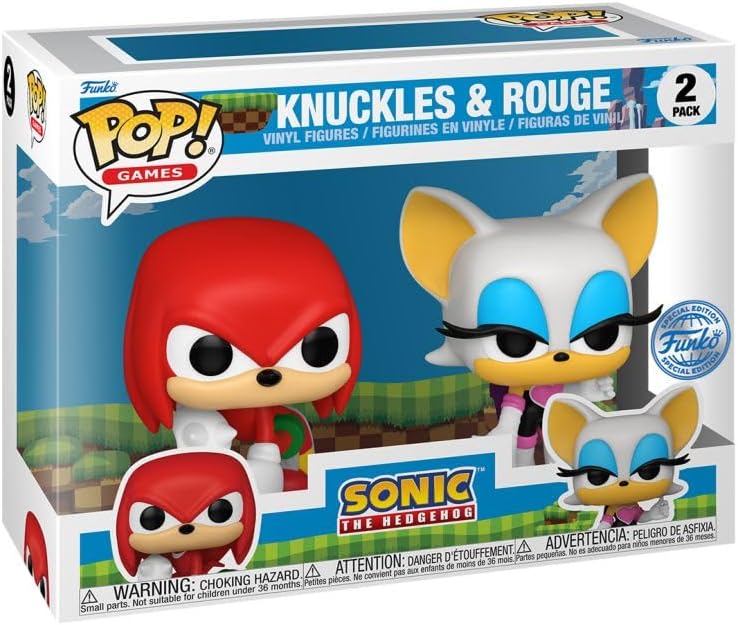 Funko Pop! Games: Sonic - Knuckles and Rouge 2pk