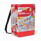Jazwares Pokémon Carry Case Beach Battle Playset – Portable Transforming Backpack with 2-Inch Pikachu Battle Figure