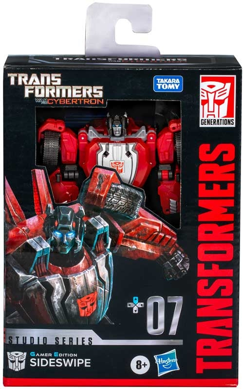 Hasbro Transformers Studio Series Deluxe War for Cybertron 07 Gamer Edition Sideswipe Action Figure