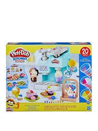 Play-Doh Kitchen Creations Super Colourful Cafe Play Food Coffee Toy With 20 Accessories And 8 Pots