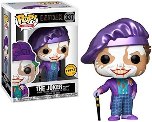 Funko Pop! Heroes: DC Batman 1989 - The Joker with Hat - 1/6 Quote for Rare Chase variant #1377