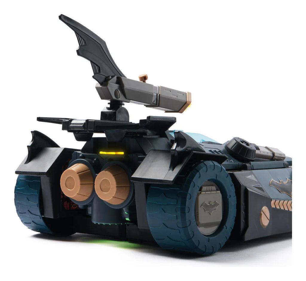 Spin Master DC Batman, Ultimate Transforming Batmobile Playset, 2-in-1 Batman Playset with Exclusive Figure and Glider, Lights and Sounds