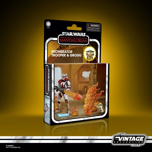 Hasbro Star Wars The Vintage Collection Deluxe Incinerator Trooper & Grogu