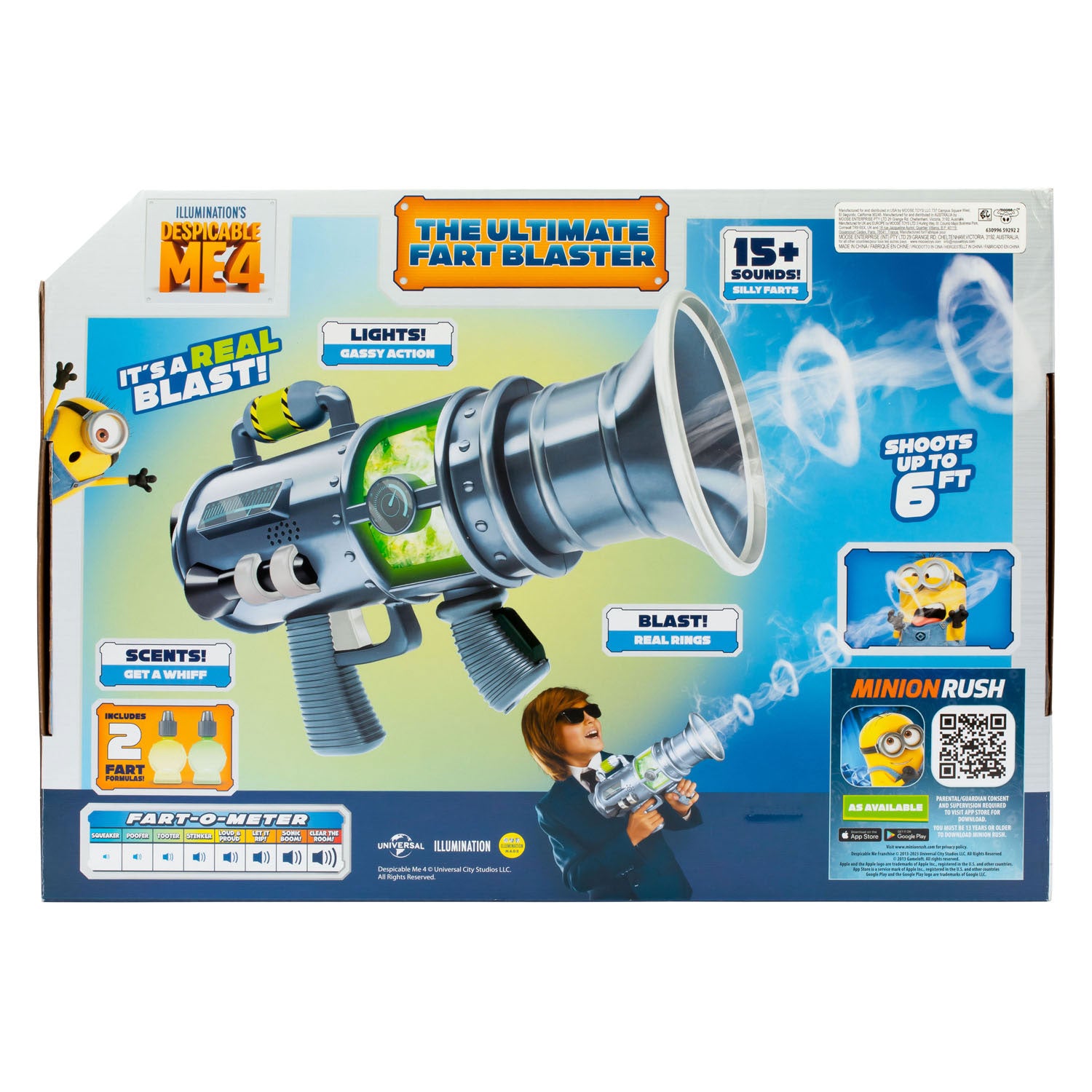 Moose Toys Despicable Me 4 - Ultimate Fart Blaster with Lights and Sounds