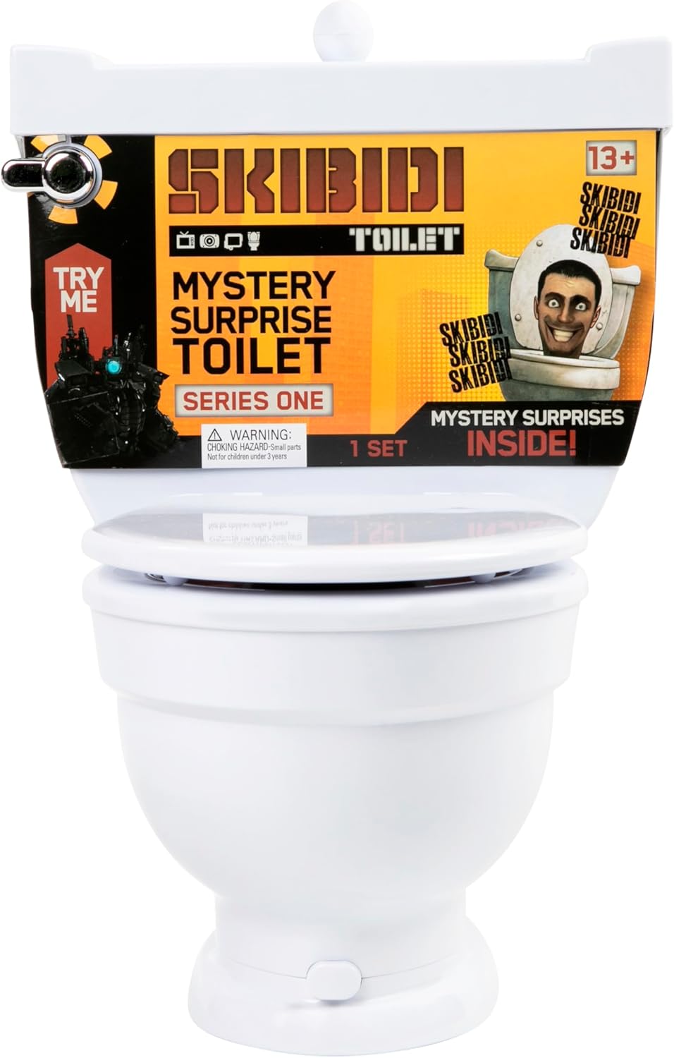 Bonkers Toys Skibidi Toilet Mystery Toilet with Surprise Toys to Discover inside