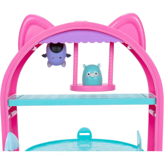Jazwares Squish-a-longs by Original Squishmallows Party Pack On-the-Go Playset - Series 1 - Three 1-Inch Mini-Squish with 9 Furnishings