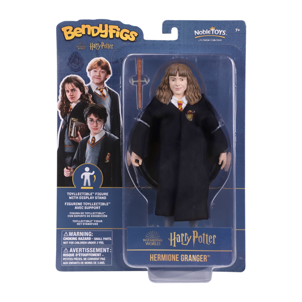 The Noble Collection BendyFigs Hermione Granger Harry Potter Bendable Figure with Stand