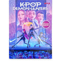 Bizak KPOP Demon Hunters Stickers Cards Official Netflix Album, 32 Pages for Collection of 200 Stickers, Includes 2 Envelopes with 10 Holographic and Die-Cut Stickers and Double-Sided Poster