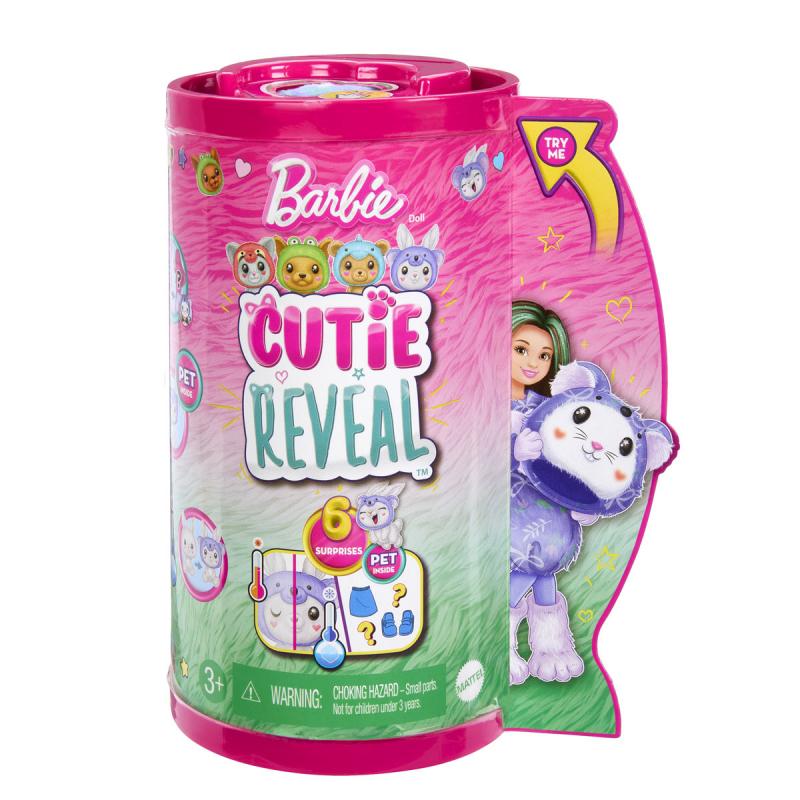 Barbie Cutie Reveal Chelsea Doll & Accessories, Animal Plush Costume & 6 Surprises Including Color Change, Bunny as Koala, HRK31