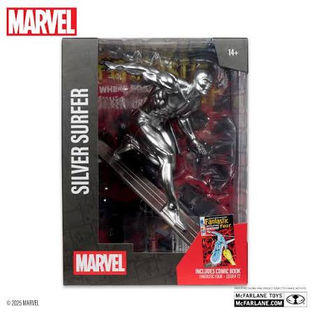 McFarlane Marvel Silver Surfer 1:6th Scale Collectible with Scene (Fantastic Four #72) Toys