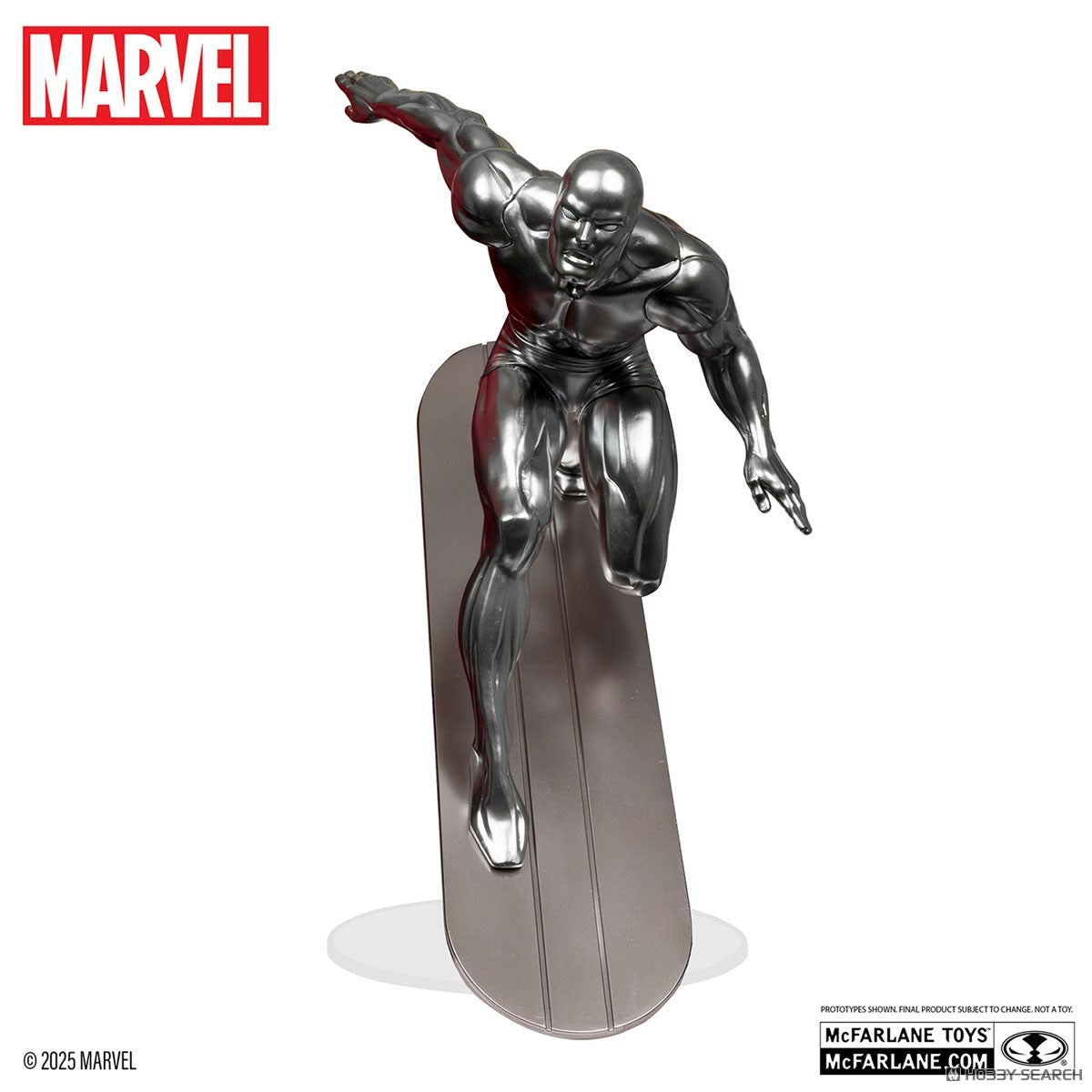 McFarlane Marvel Silver Surfer 1:6th Scale Collectible with Scene (Fantastic Four #72) Toys