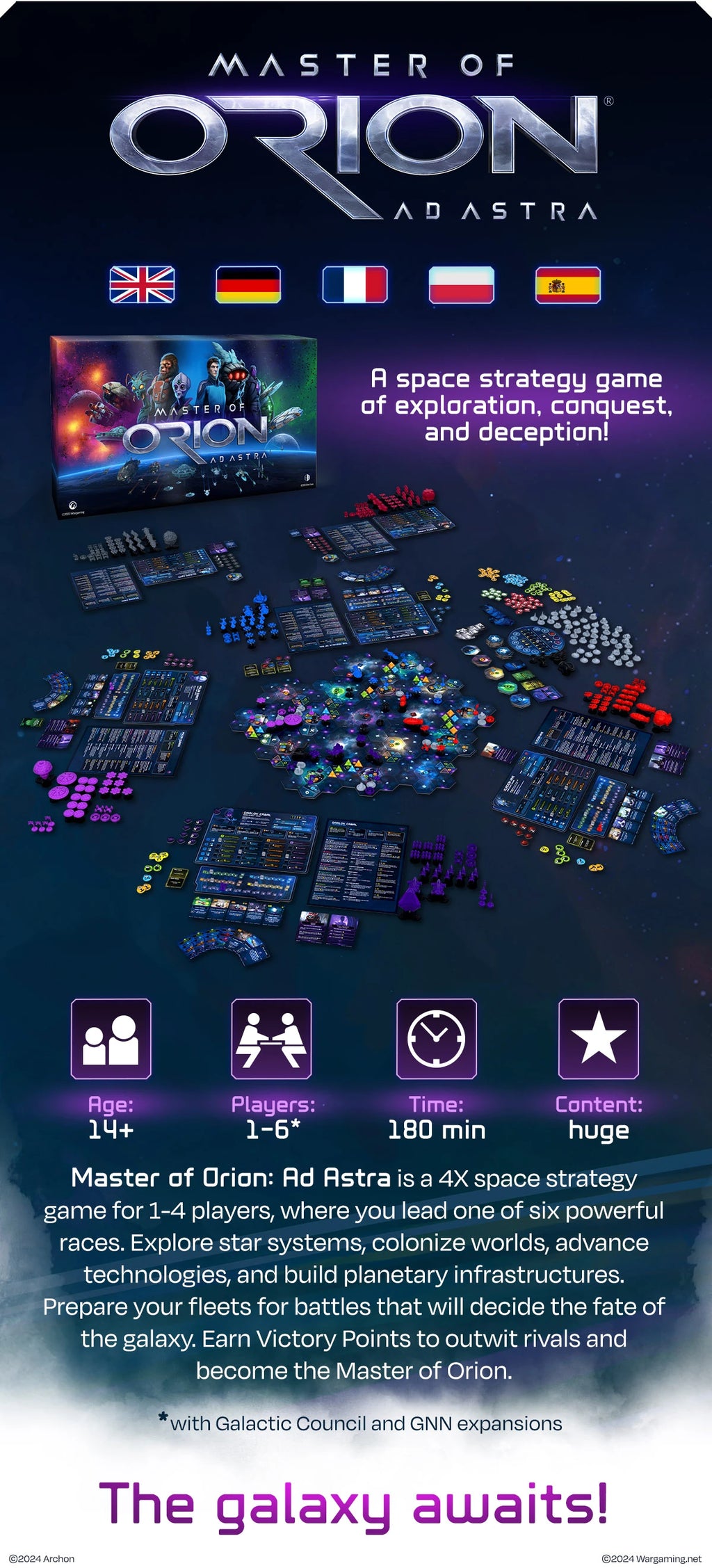 Cryptozoic Entertainment Master of Orion Board Game