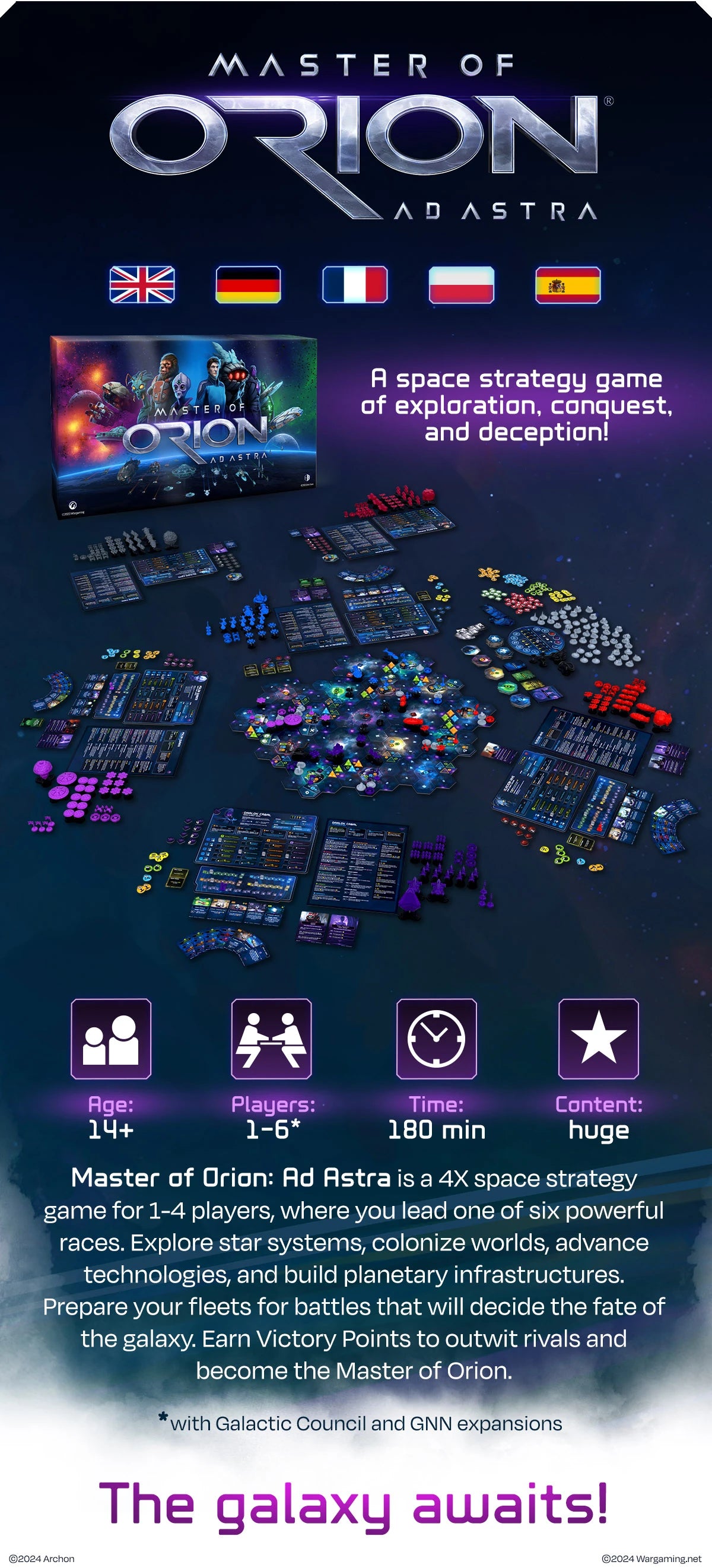 Cryptozoic Entertainment Master of Orion Board Game
